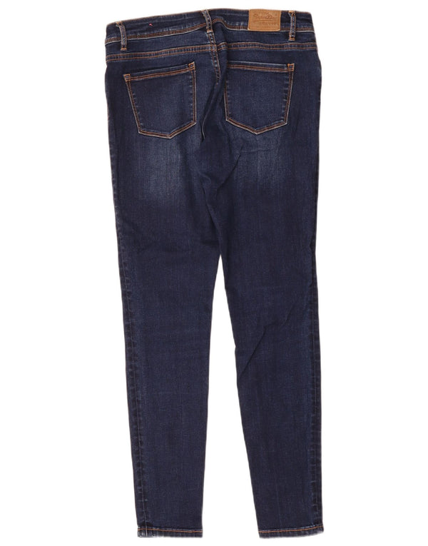 Jeans Jeggings Donna Alexia SUPERDRY W29 L30 Cotone Blu Navy