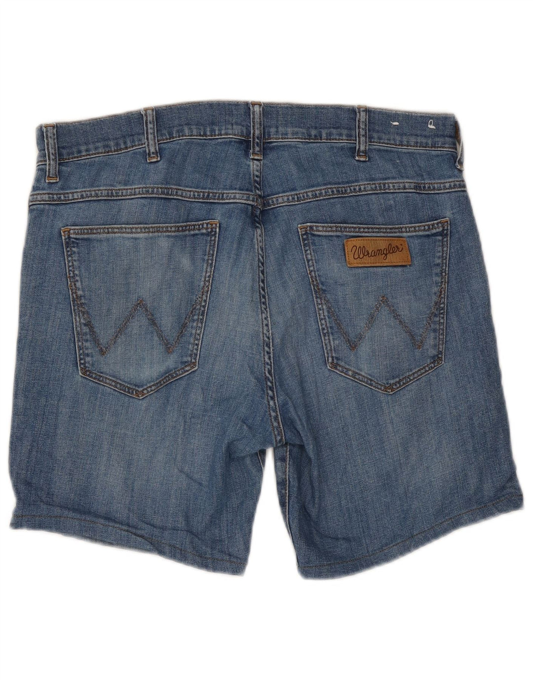 Pantaloncini di jeans Larston da uomo Wrangler W34 di grandi dimensioni in cotone blu