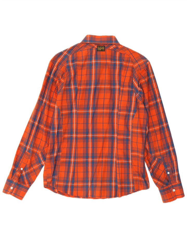 Camicia da uomo G-Star grande in cotone arancione