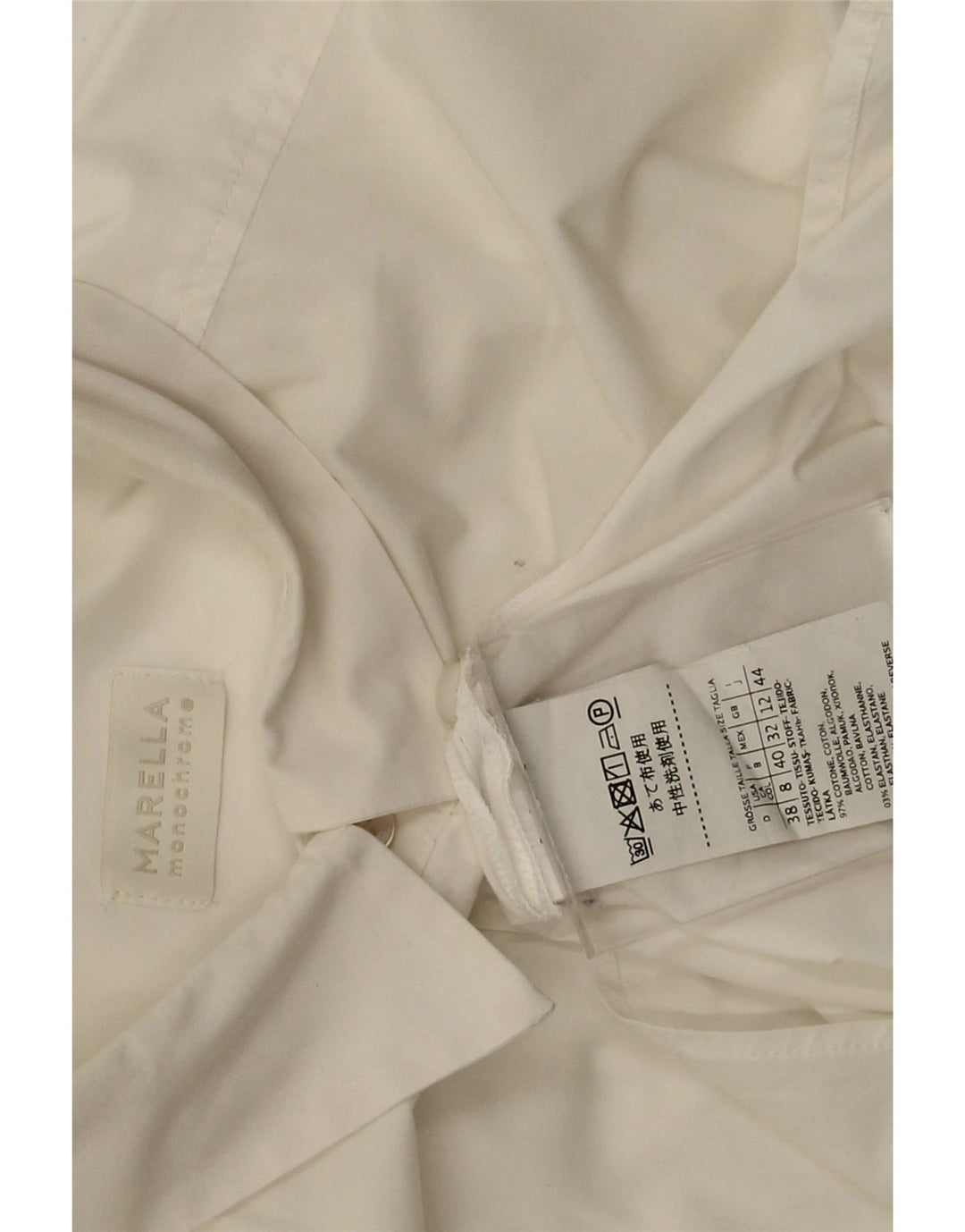 Camicia da donna Marella UK 12 Cotone bianco medio