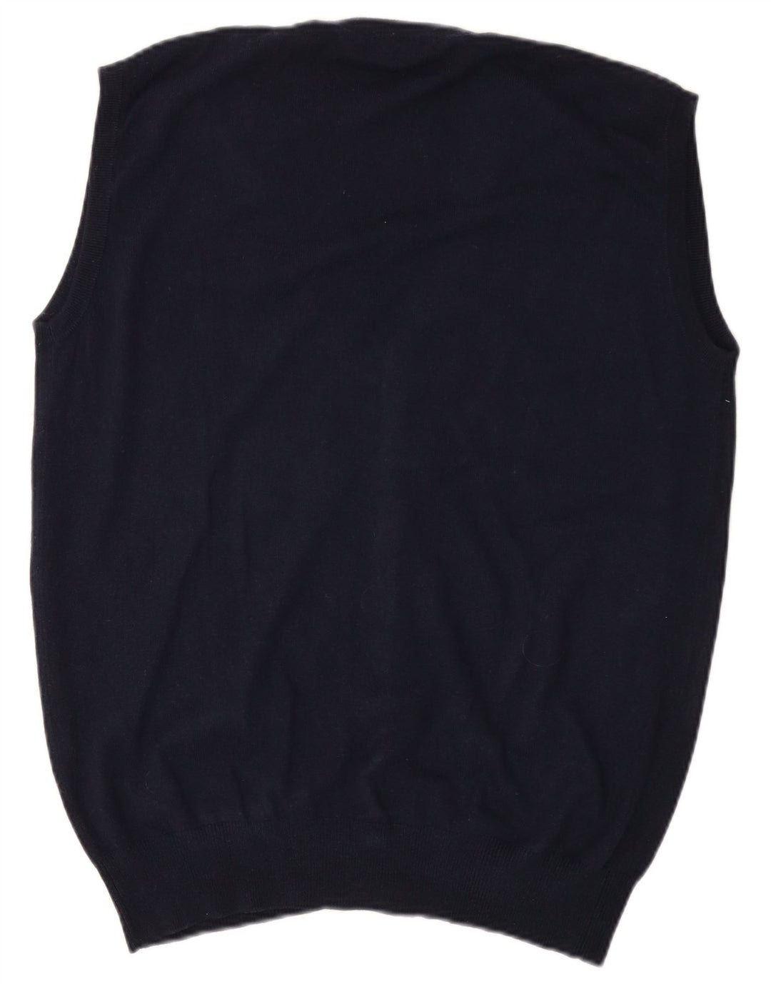 Maglione cardigan senza maniche da uomo Nervesa 3XL lana blu navy