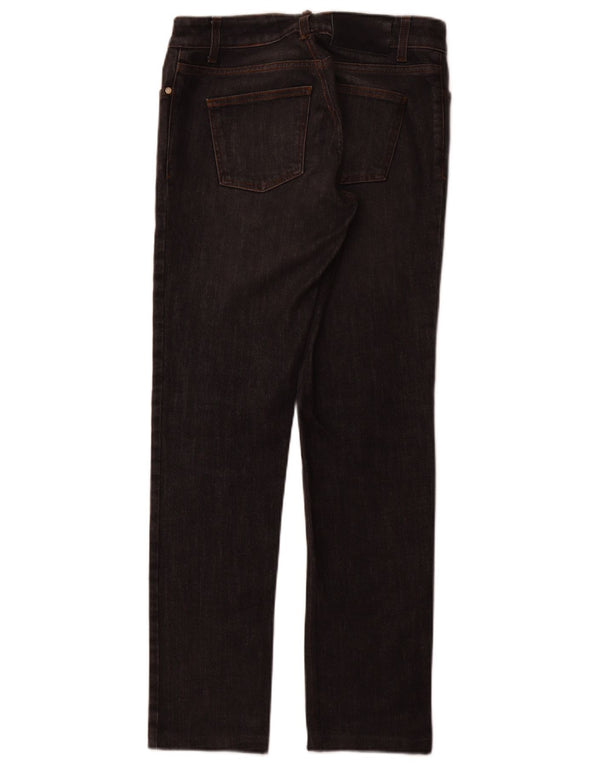 Jeans dritti da donna GUCCI IT 44 medio W30 L30 cotone grigio