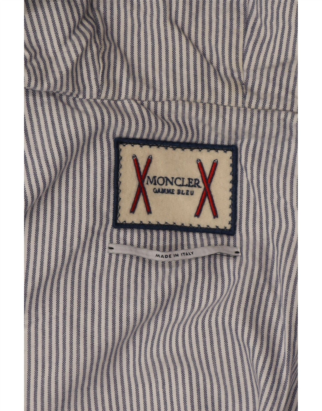 Moncler Giacca imbottita con cappuccio da uomo taglia 3 grande grigio colorblock designer