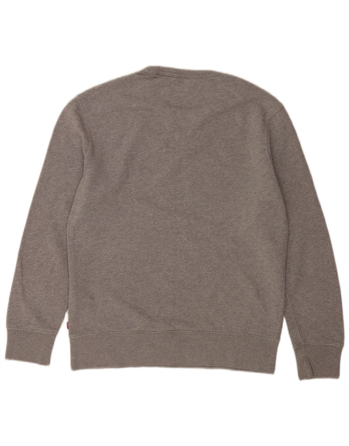 Felpa grafica da uomo Levi's, piccola, in cotone grigio