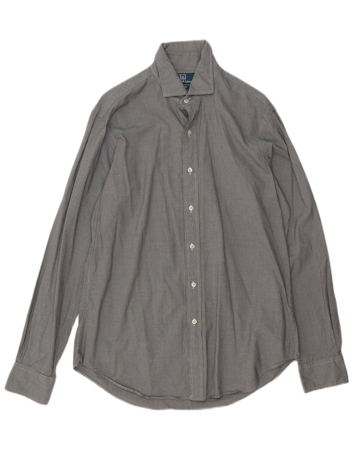 Polo Ralph Lauren Camicia Estate da uomo a quadri grigi grandi