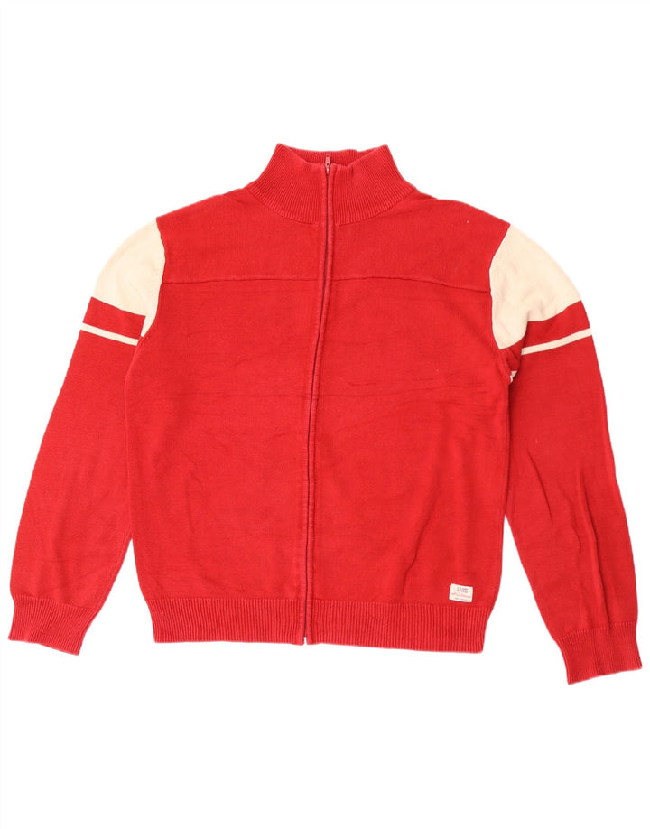 Maglione cardigan da uomo Levi's XL rosso color block