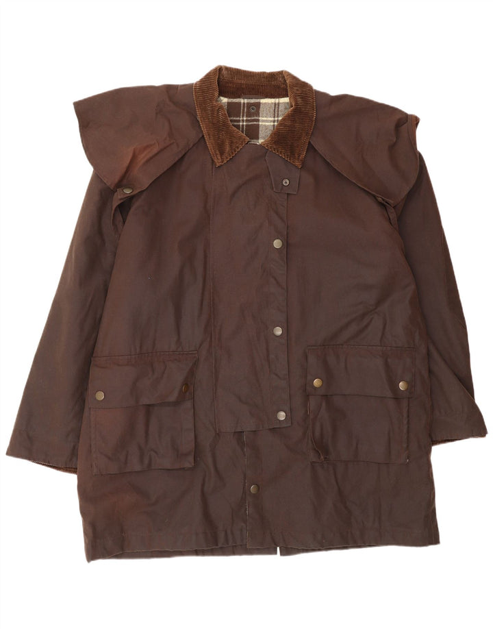 Giacca da uomo in cotone cerato Derby UK 40 grande marrone