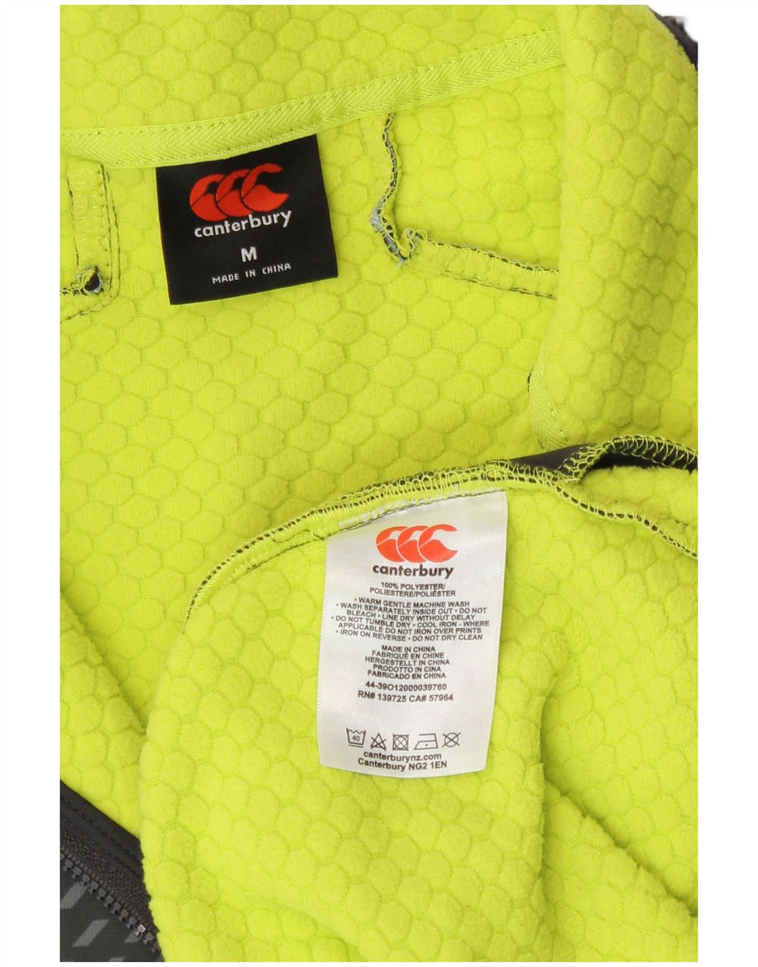 Canterbury Canterbury Uomo IRFU Zip Neck Pullover Tuta Top in poliestere nero medio