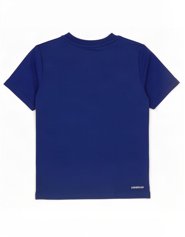 Maglietta Adidas Aeroready da ragazzo, 8-9 anni, in poliestere blu