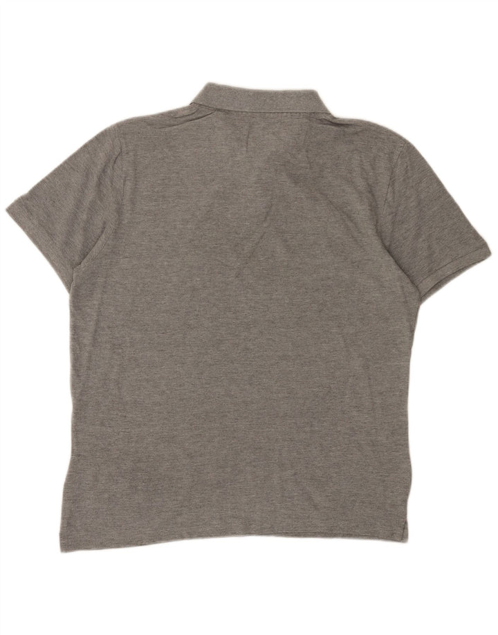 Polo da uomo North Sails in cotone grigio medio