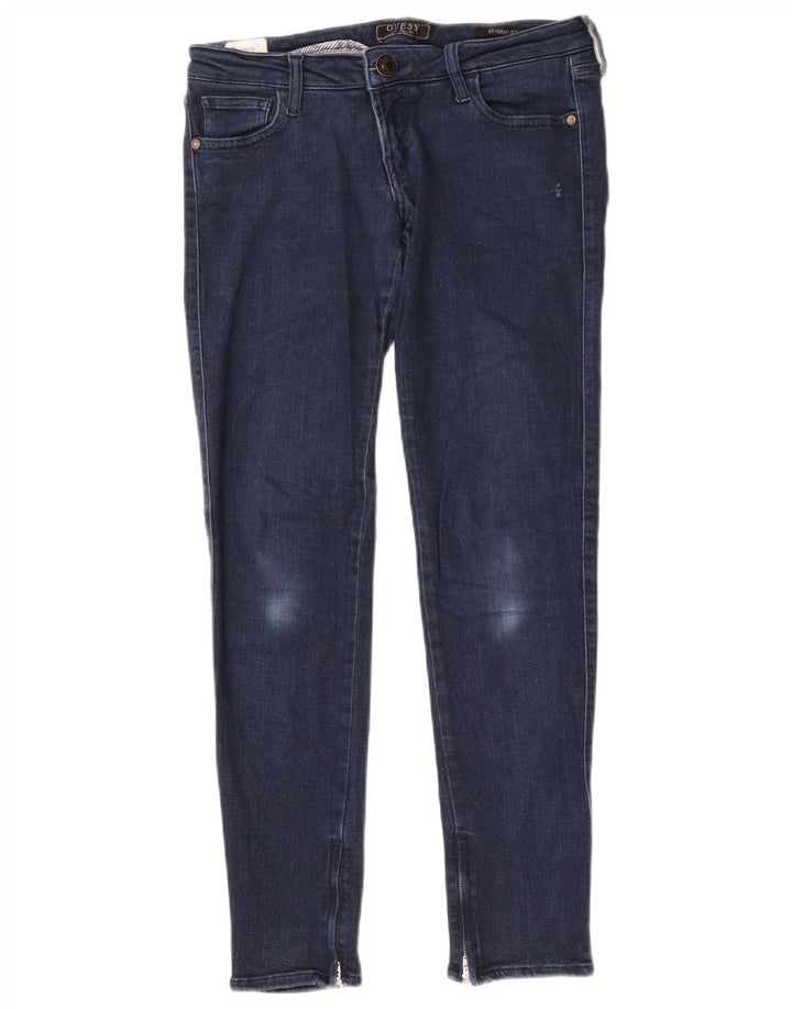 Jeans skinny Guess Beverly da donna W28 L29 Blu navy