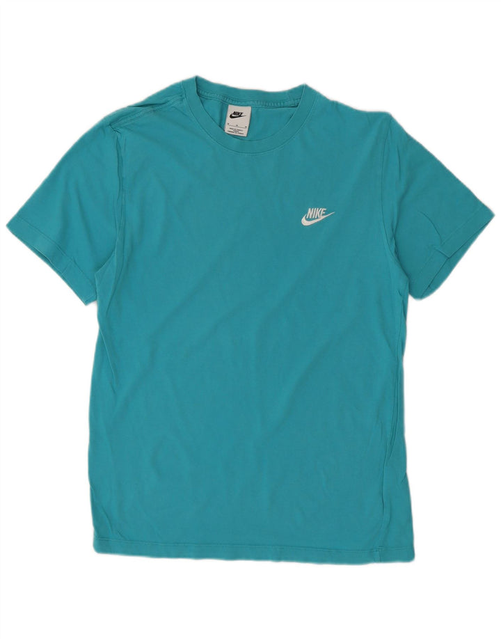 NIKE Mens T-Shirt Top Medium Blue Cotton