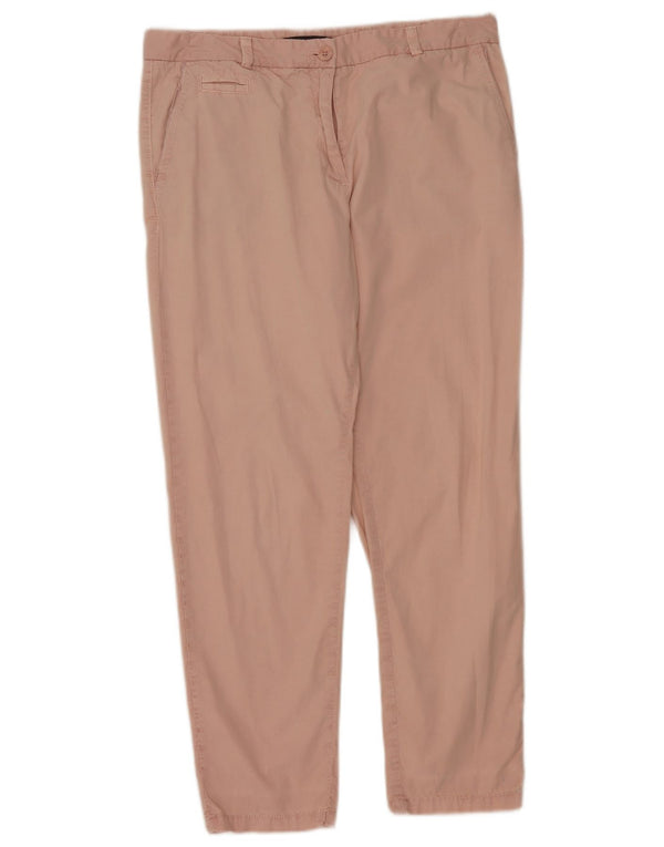 Pantaloni chino dritti da donna Marks & Spencer UK 14 Large W34 L28 Rosa