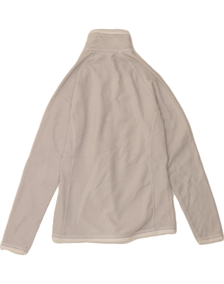 MOUNTAIN WAREHOUSE Womens Zip Neck Fleece Jumper UK 8 Small Grey Polyester Vintage Mountain Warehouse and Second-Hand Mountain Warehouse from Messina Hembry 