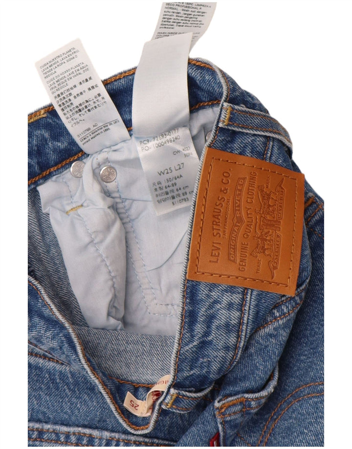 Jeans dritti Ribcage da donna Levi's W25 L27 cotone blu