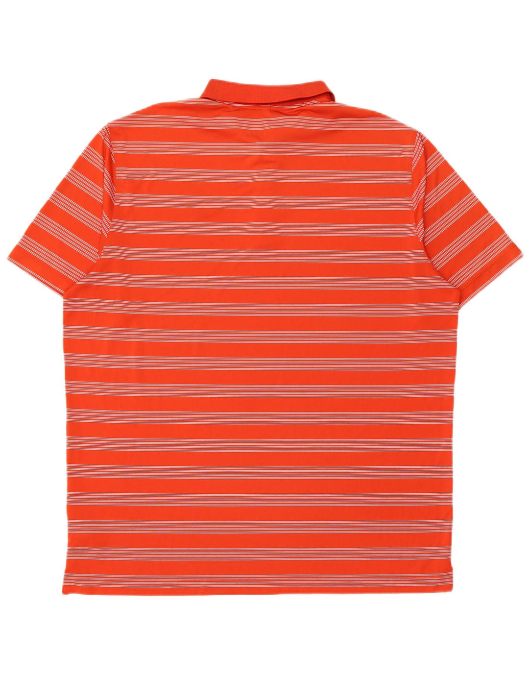 Polo Nike da uomo Dri Fit 2XL in poliestere a righe arancioni