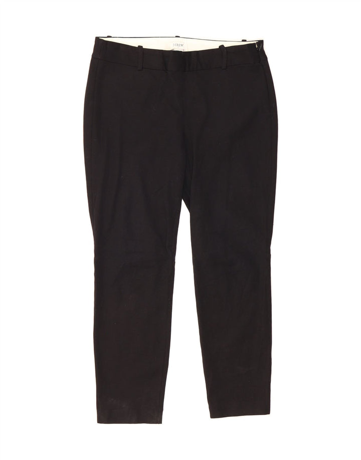 J. CREW Womens Slim Cropped Trousers US 8 Medium W32 L24 Black Cotton Vintage J. Crew and Second-Hand J. Crew from Messina Hembry 