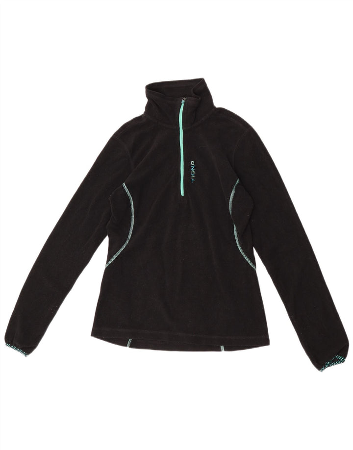 Maglione in pile da donna con vestibilità regolare e collo con zip O'Neill UK 10 piccolo nero