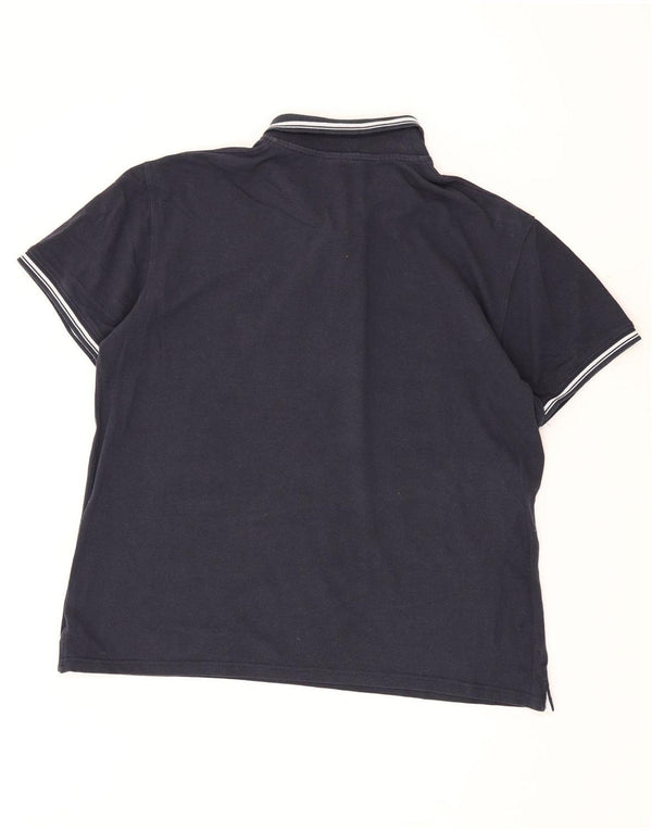 Polo da uomo Sergio Tacchini 2XL in cotone a righe blu navy