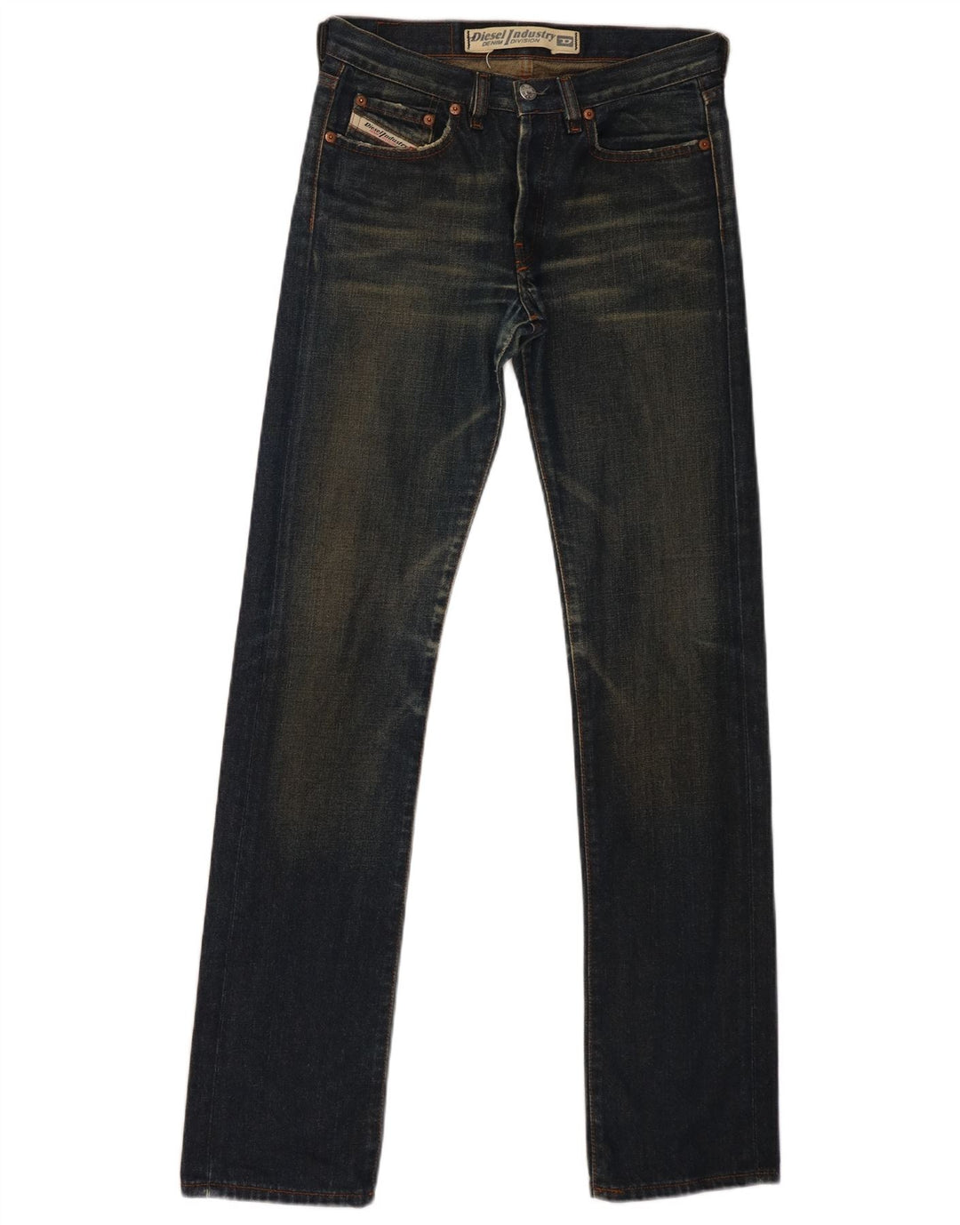Jeans dritti Larkee da donna Diesel W25 L32 cotone blu