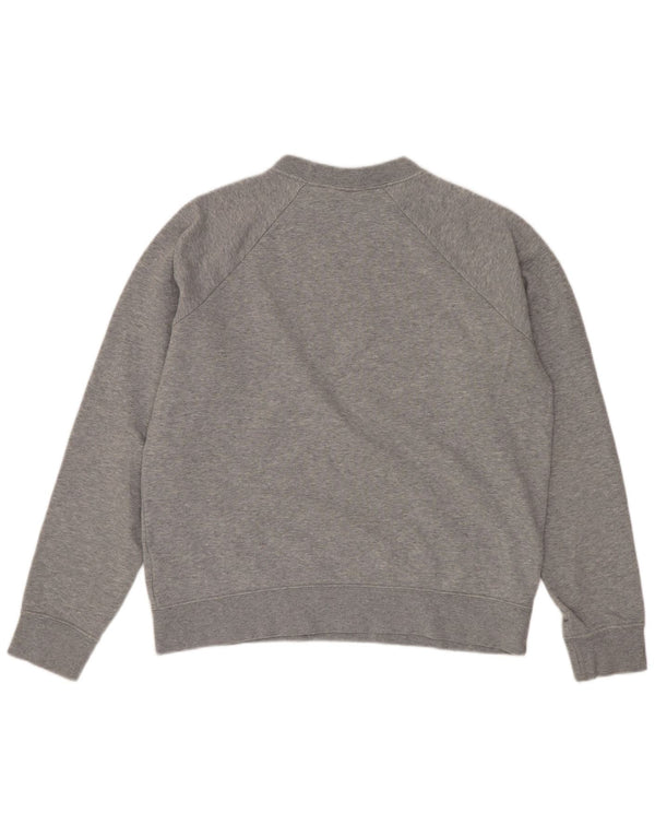 Felpa oversize con grafica Nike da donna UK 10 Small Grey Flecked