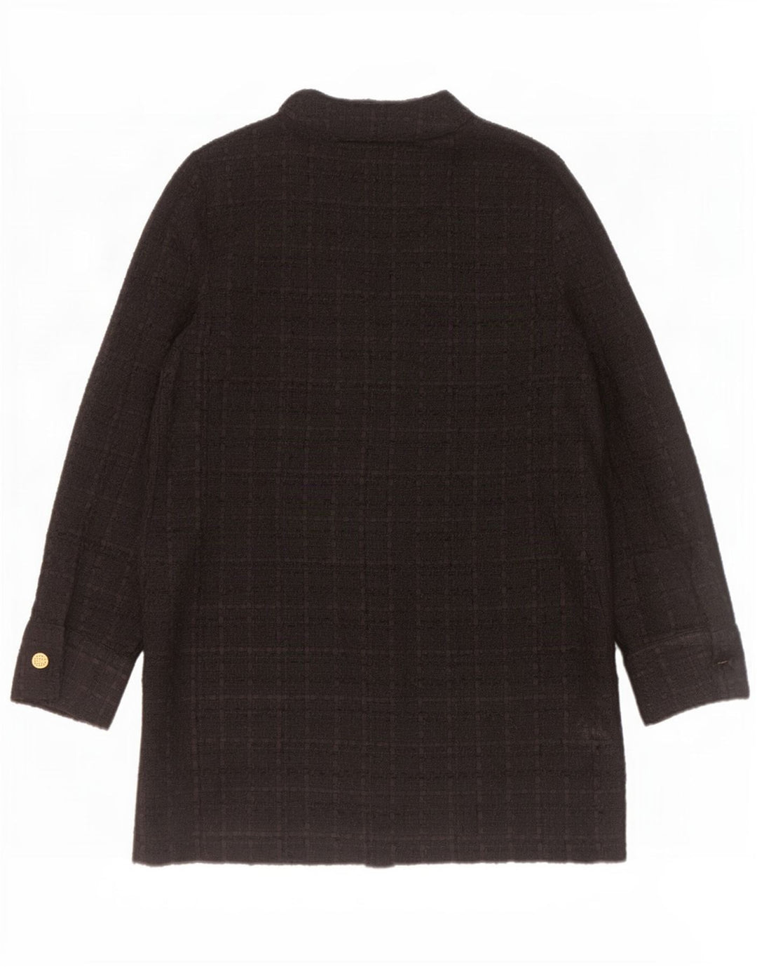 Giacca blazer a 6 bottoni da donna Zara UK 14 poliestere medio nero a quadri