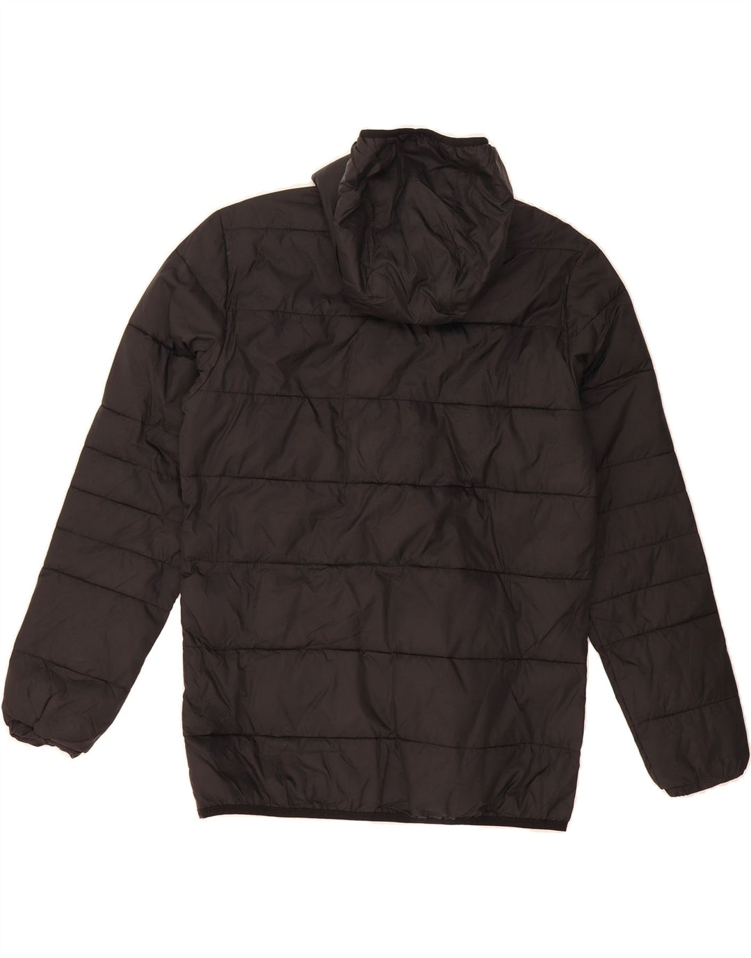 JACK & JONES Mens Hooded Padded Jacket UK 36 Small Black Polyester Vintage Jack & Jones and Second-Hand Jack & Jones from Messina Hembry 