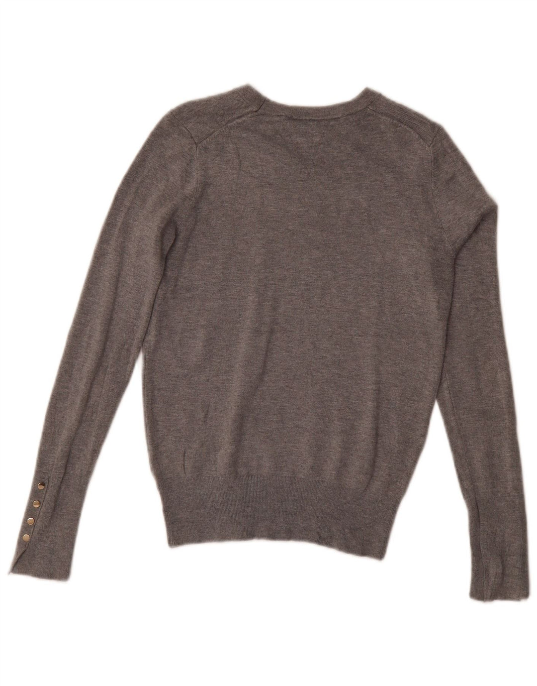 Maglione maglione con scollo a barca da donna Zara UK 12 Grigio medio