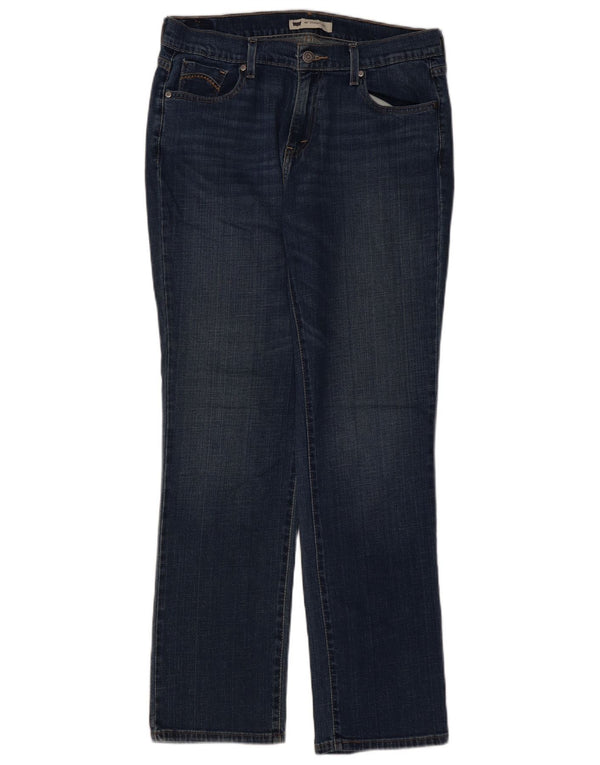 Levi's Jeans dritti da donna 505 US 12 Large W34 L32 Cotone blu