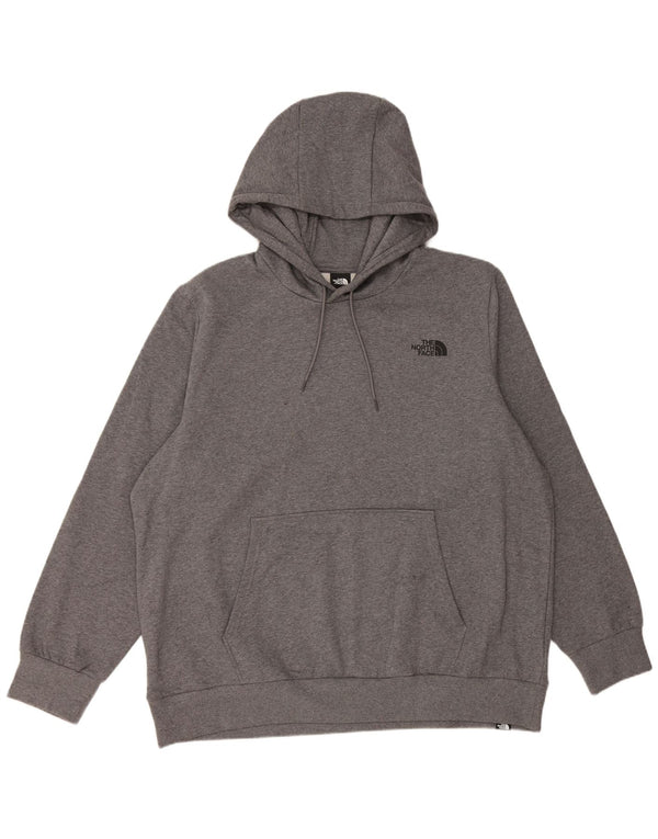 THE NORTH FACE Mens Hoodie Jumper 2XL Grey Cotton