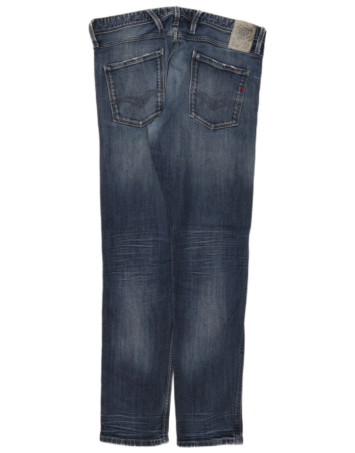 Jeans slim da donna Replay W34 L32 cotone blu