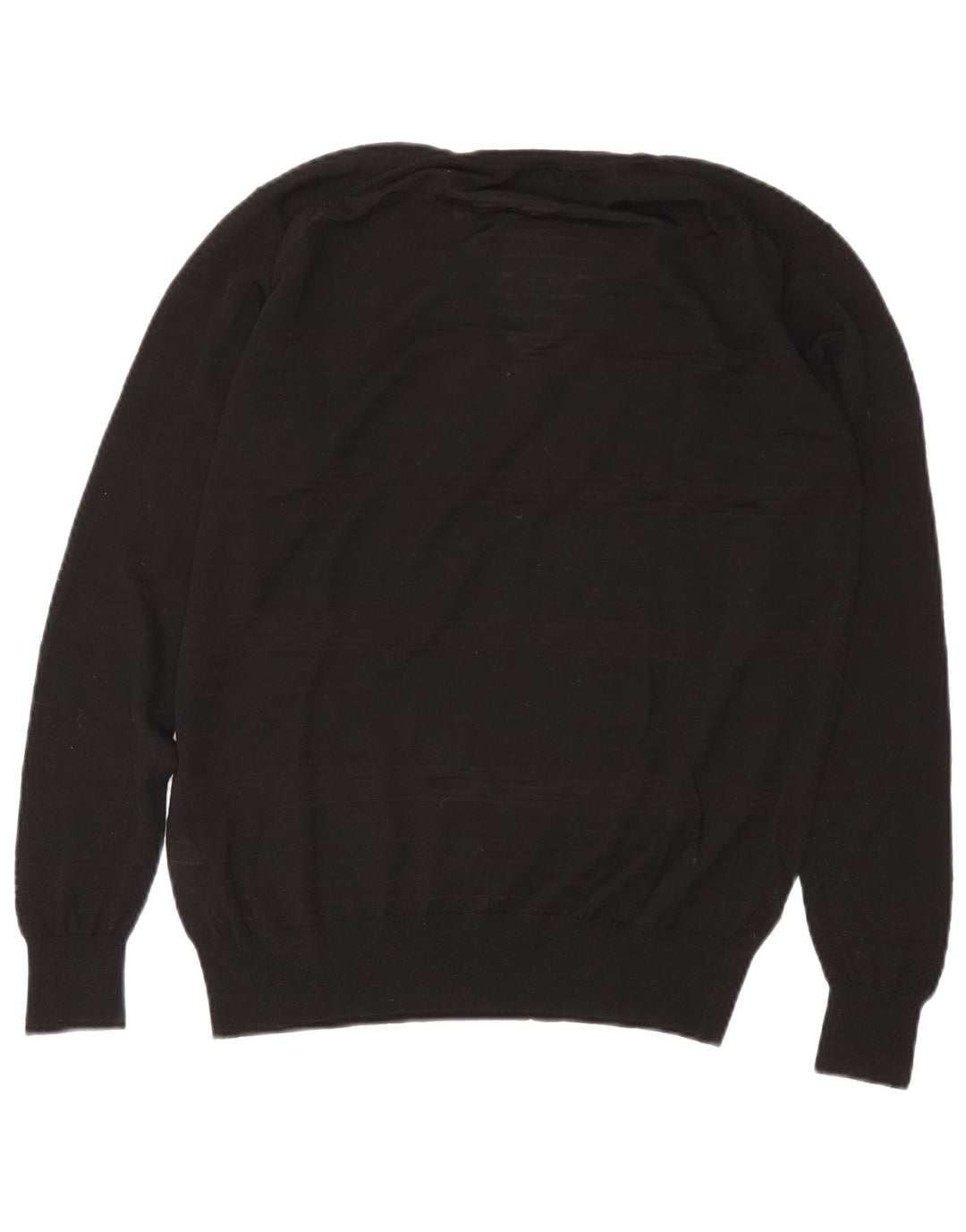 Maglione da uomo Zara con scollo a V trasparente XL in lana nera