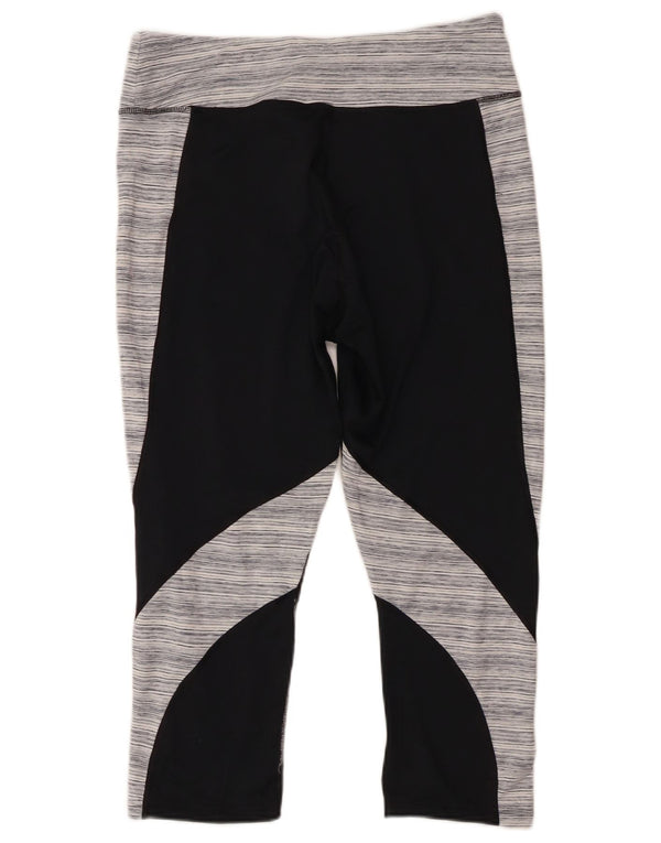 Leggings Capri da donna Champion UK 18 XL Poliestere a righe nere