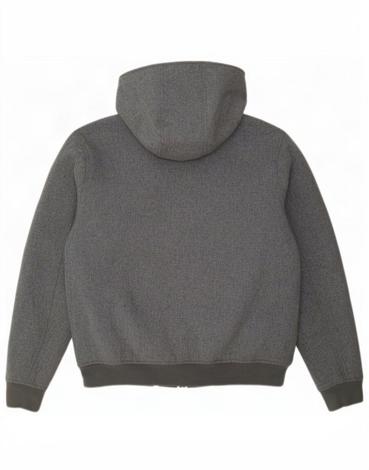 Maglione con cappuccio e zip da uomo Tommy Hilfiger Poliestere grigio medio