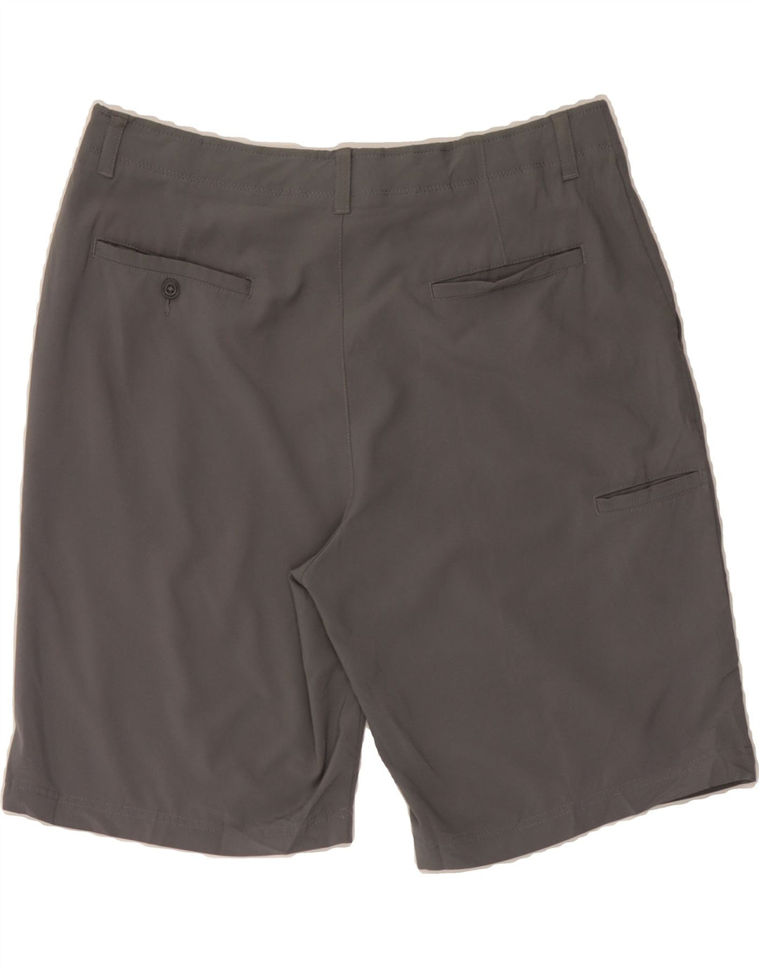 VINTAGE Mens Chino Shorts W36 Large  Grey Polyester Vintage Vintage and Second-Hand Vintage from Messina Hembry 