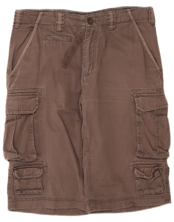 Pantaloncini cargo da uomo Russell Athletic grandi W34 in cotone grigio