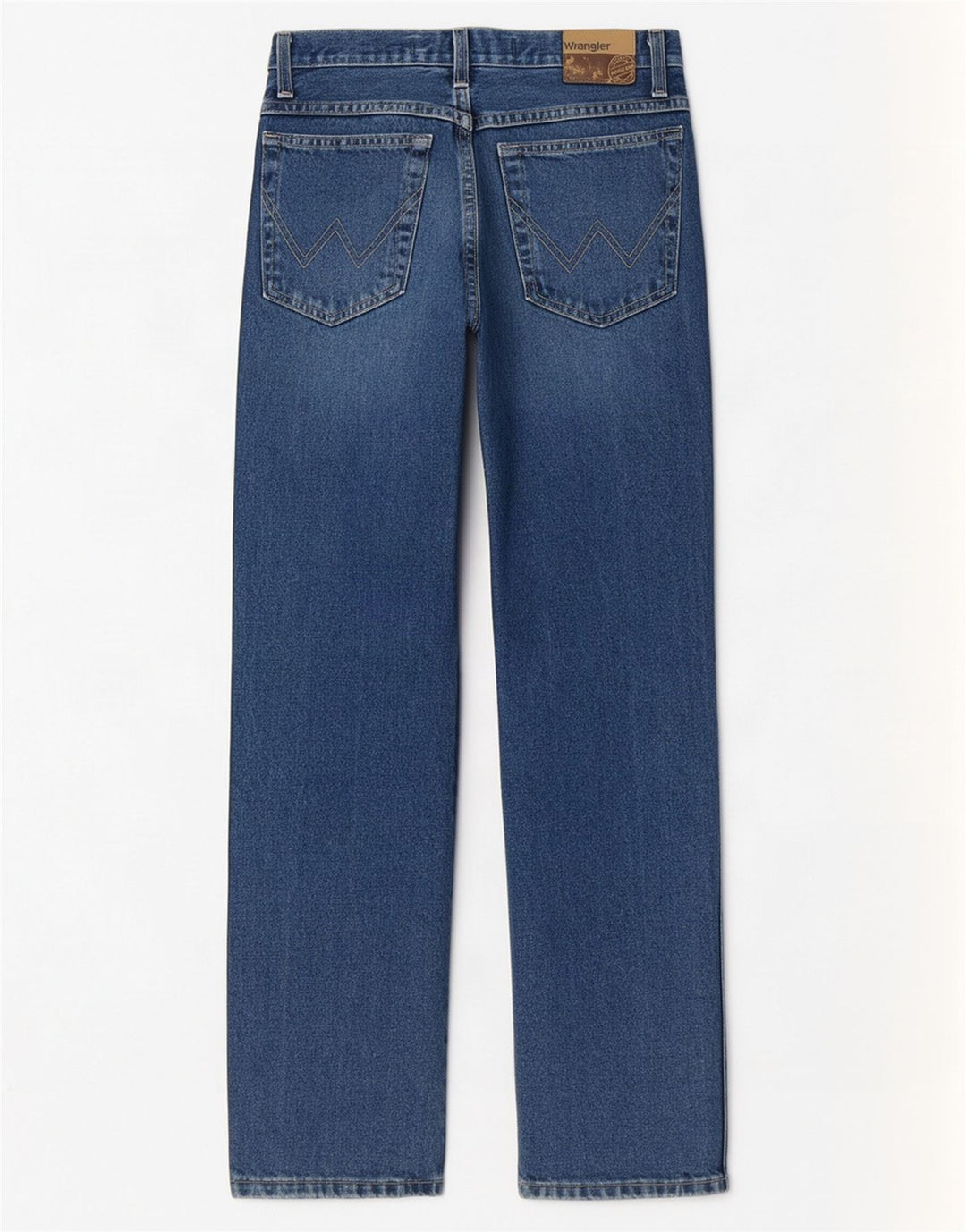 Jeans dritti regolari da uomo Wrangler W30 L30 cotone blu