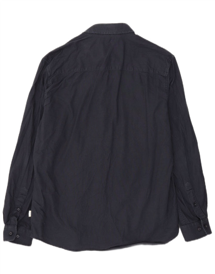 Camicia slim da uomo Jack & Jones XL in cotone blu navy