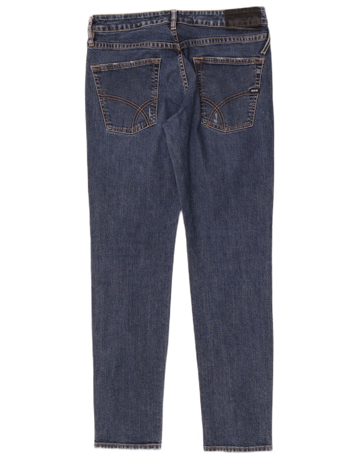 Jeans slim effetto consumato da uomo Gas W32 L32 cotone blu