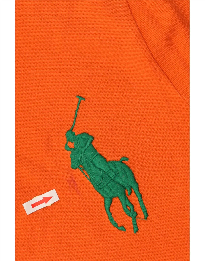 POLO RALPH LAUREN Polo grafica da uomo slim fit in cotone arancione medio