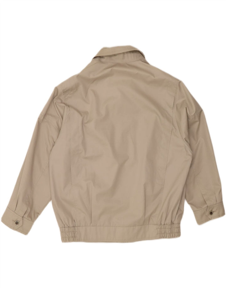 VINTAGE Mens Bomber Jacket UK 40 Large Beige Vintage Vintage and Second-Hand Vintage from Messina Hembry 