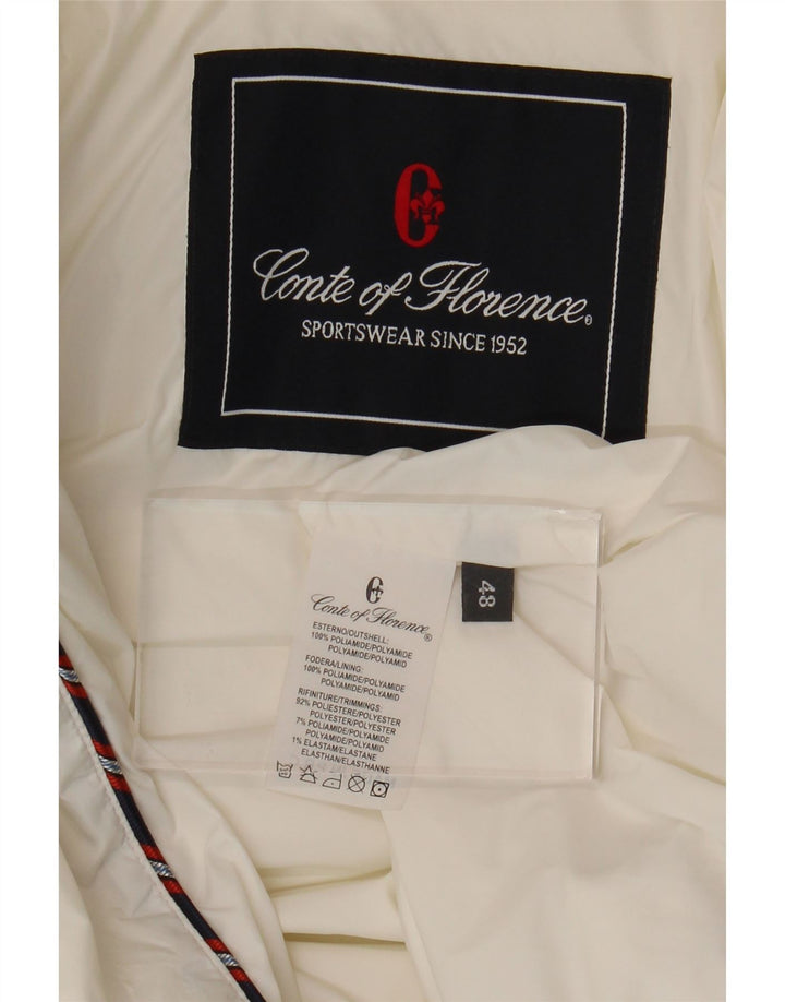 Bomber grafico da donna Conte of Florence IT 48 XL Bianco Poliammide