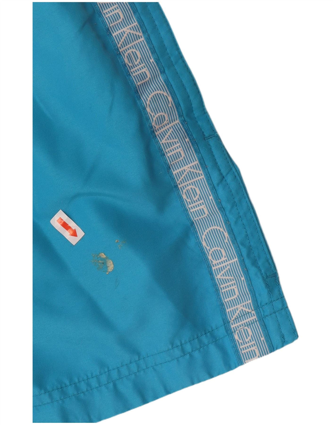 CALVIN KLEIN Pantaloncini da bagno grafici da uomo grandi in poliestere blu