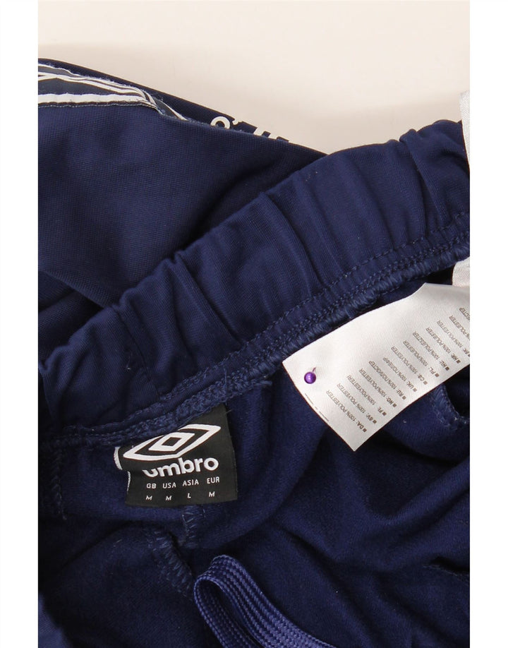 Pantaloni da tuta grafica da uomo Umbro medio poliestere blu navy