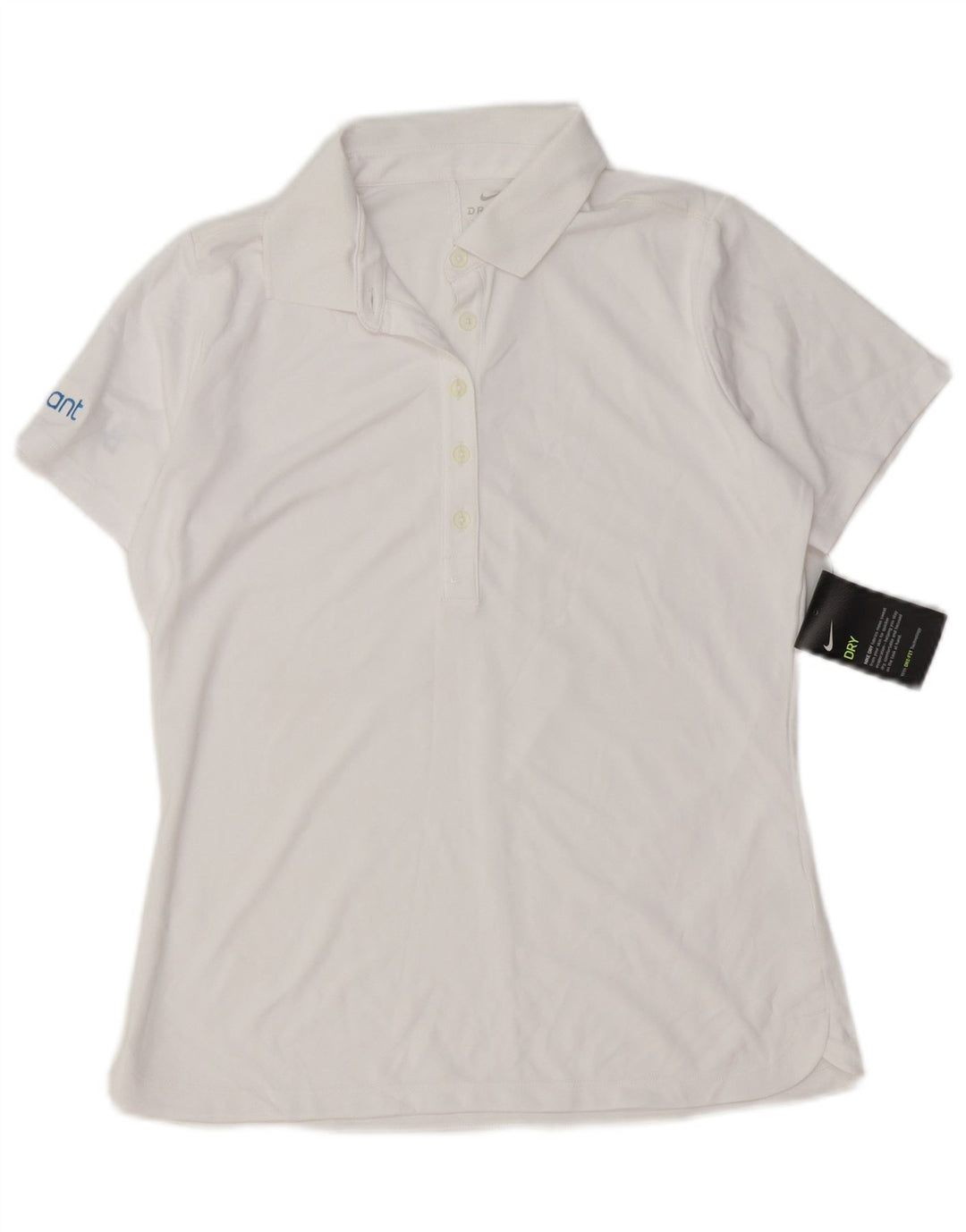 Polo Nike da donna Dri Fit UK 12 poliestere bianco medio