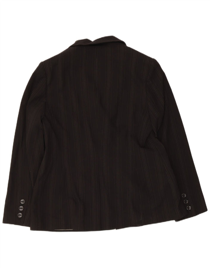 Giacca blazer a 2 bottoni Marks & Spencer da donna UK 16 grandi righe nere