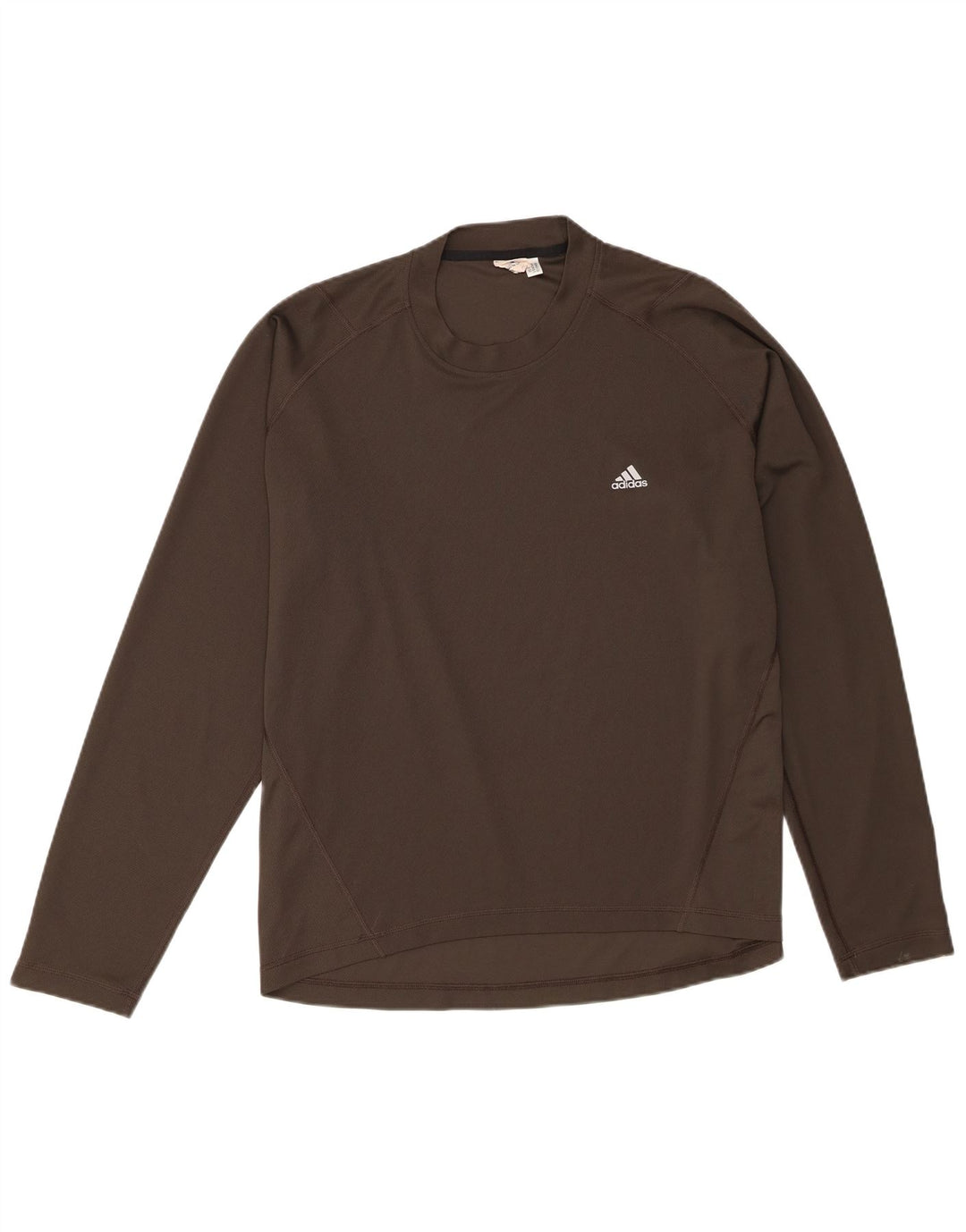 Top Adidas da uomo a maniche lunghe XL in poliestere kaki