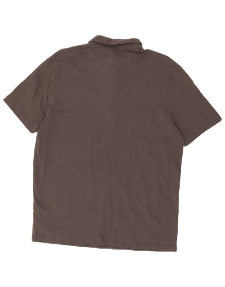 Polo da uomo vestibilità regolare All Saints XL in cotone grigio