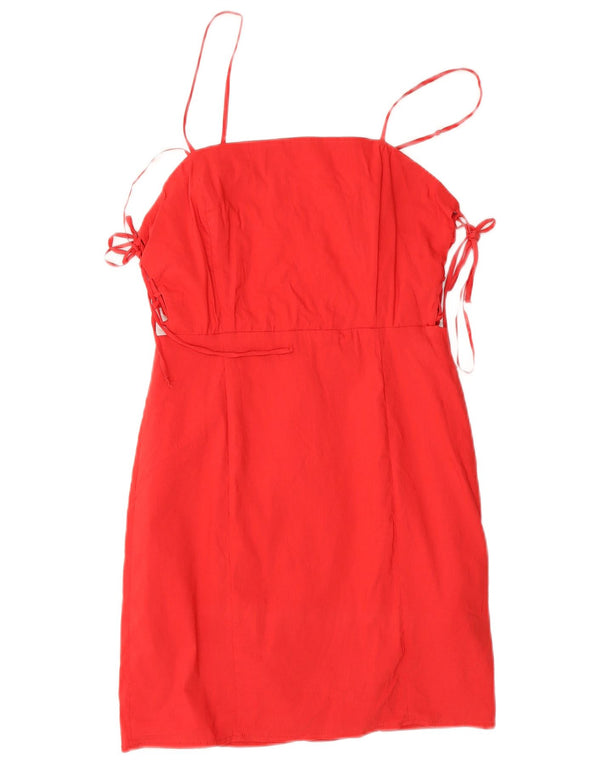 Prendisole da donna Zara UK 12 rosso medio in cotone