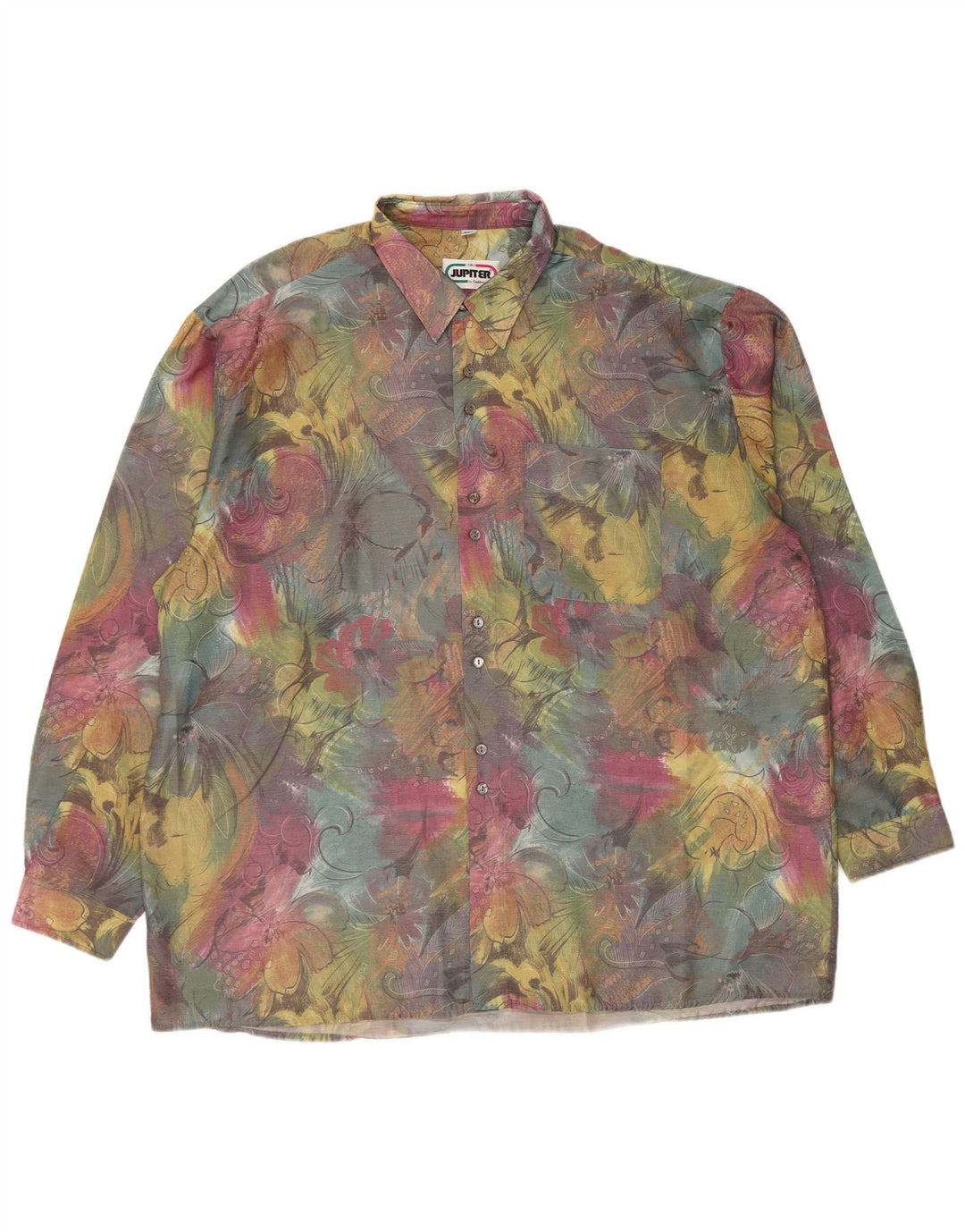 Camicia da uomo JUPITER taglia 46 2XL floreale multicolore